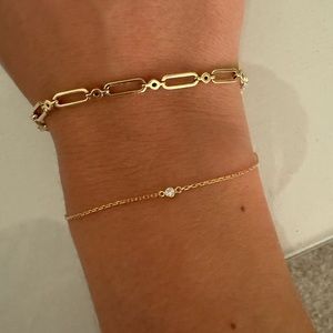 Catbird Tiny Corsage Bracelet (14K yellow gold with 2mm diamond)